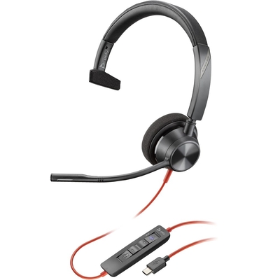 Product Ακουστικά VOIP HP Poly Blackwire C3315 Mono USB-A & 3,5 mm base image