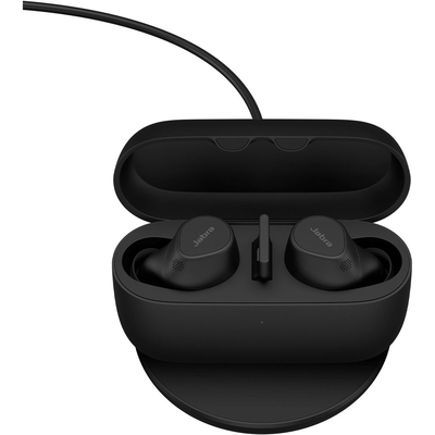 Product Ακουστικά VOIP Jabra Evolve2 Buds USA-A UC - Wireless Charging Pad base image