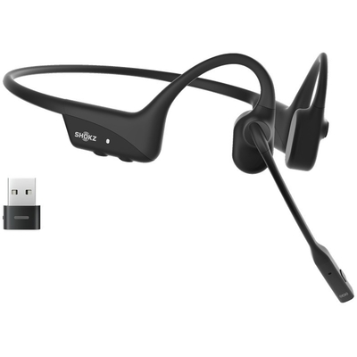 Product Ακουστικά VOIP Shokz OpenComm2 UC (With USB-A) Wireless Bone Conduction base image