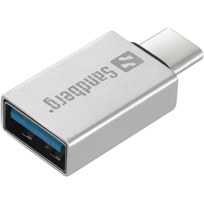Product Αντάπτορας USB Sandberg 136-24 USB-C > USB 3.0 (ST-BU) Silver base image