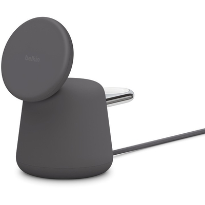 Product Ασύρματος Φορτιστής Belkin BoostCharge  PRO 2in1 with MagSafe, 15W, Gray base image