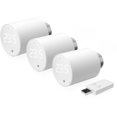 Product Θερμοστατική Κεφαλή Shelly Plug & Play 3x Blu TRV & Blu Gateway Gen3 + Gateway base image