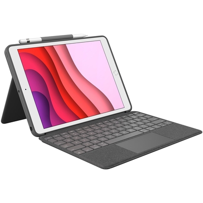 Product Θήκη Tablet Logitech Combo Touch Keyboard Trackpad Apple iPad 10,2-10,5'' (7. /8.Gen.) Gray base image