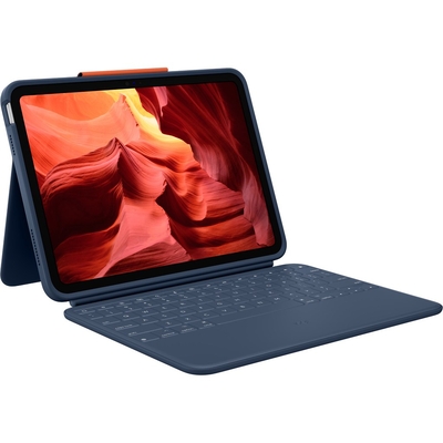 Product Θήκη Tablet Logitech Rugged Combo 4 for iPad 10th gen Blue - (DE) - EMEA-914 base image