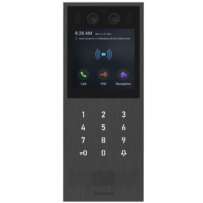Product Θυροτηλέφωνο Akuvox Video-TFE X912S Kit On-Wall, big touch screen, card reader, Black base image