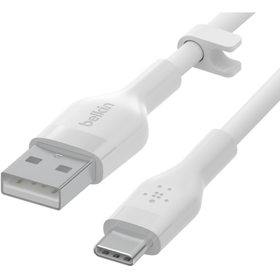 Product Καλώδιο USB Belkin Flex USB-A/USB-C Silikon 2m, White base image