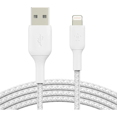 Product Καλώδιο USB Belkin Lightning Lade/Sync ummantelt mfi 3m White base image