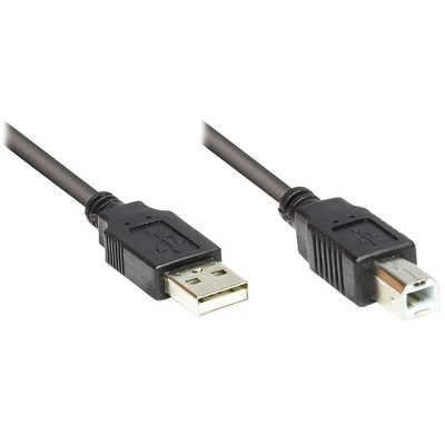 Product Καλώδιο USB Goodconnections USB 2.0 A > B (ST-ST) 1,8m Black base image