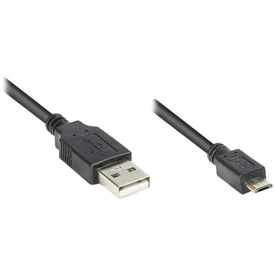 Product Καλώδιο USB Goodconnections USB 2.0 A > Micro-B (ST-ST) 1m Black base image