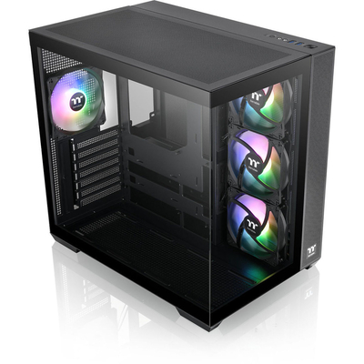 Product Κουτί Η/Υ Thermaltake Midi View 380 TG ARGB Black base image