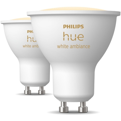 Product Λάμπα LED Smart Philips Hue White Ambiance GU10 Doppelpack 2x350lm base image