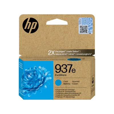 Product Μελάνι HP 937e EvoMore Cyan Original Ink Cartridge base image