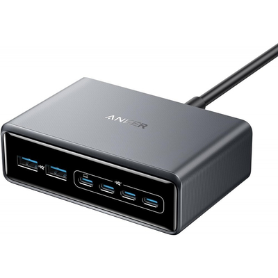 Product Φορτιστής Πρίζας Anker Prime 200W Desktop GaN 4 x USB-C 2 x USB-A Black base image