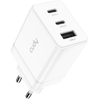 Product Φορτιστής Πρίζας Cudy 3-Port 67W USB-C Charger with EU Plug base image