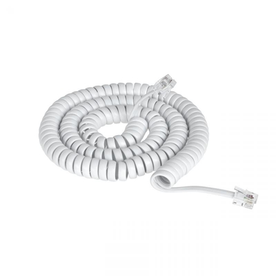 Product Καλώδιο Ακουστικού DM 4P4C Spiral Λευκό 4.2m, 4704 base image