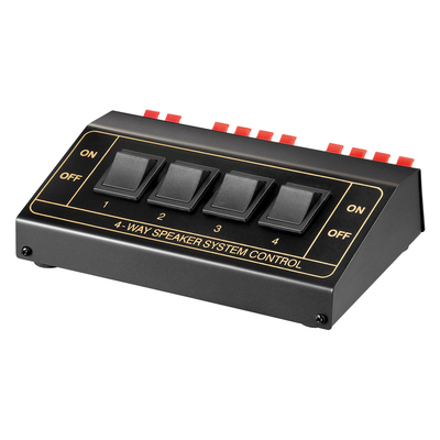 Product Switch ηχείων Goobay 4 σετ 11934, έως 200W, μαύρο base image