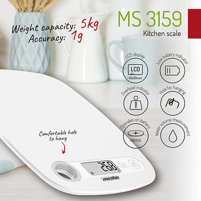 Product Ζυγαριά Κουζίνας Mesko With Hole To Hang White base image