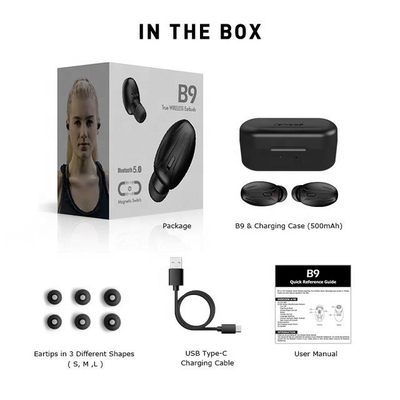 Product Bluetooth Headset Jabees B9 True Wireless Earbuds base image