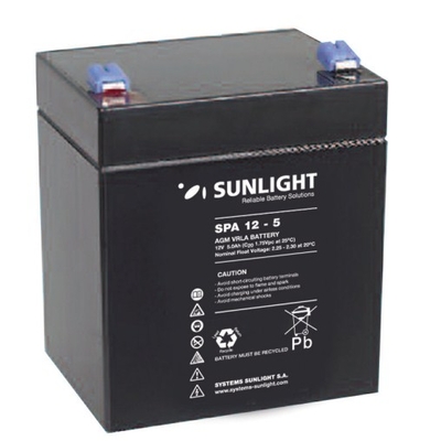 Product Μπαταρία Μολύβδου SunLight 12V 5A Τετράγωνη F1 base image
