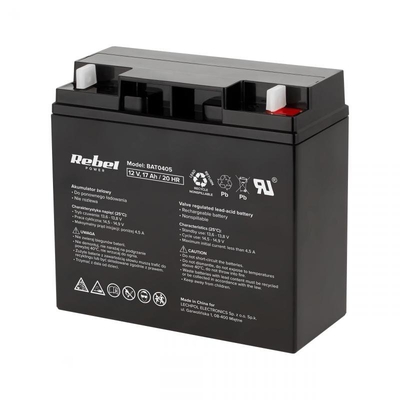 Product Μπαταρία Μολύβδου Rebel GEL 12V 17Ah 181x77x167mm base image