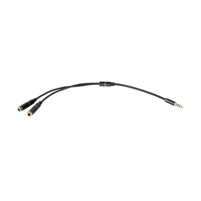 Product Αντάπτορας Ήχου Splitter 3.5mm 4-pin - 2x 3.5mm stereo M/F 20CM base image