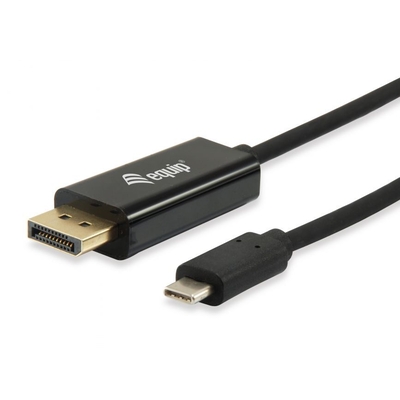 Product Καλώδιο Equip USB-C -> DisplayPort 4K60Hz 1.80m black polybag base image