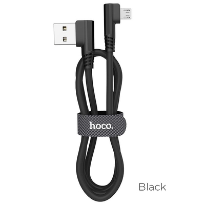 Product Καλώδιο Φόρτισης Hoco U83 Puissant Silicone Charging Cable For Micro, Μαύρο base image