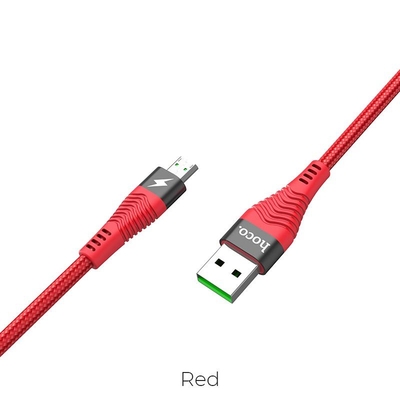 Product Καλώδιο Φόρτισης Hoco U53 Flash 4a Micro Usb Κόκκινο base image