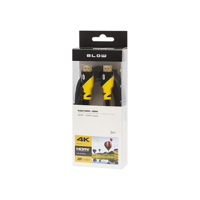 Product Καλώδιο HDMI Blow to HDMI 1.4 4K 3m Κίτρινο base image