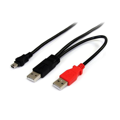 Product Καλώδιο USB 2.0 A σε Mini USB Β Startech USB2HABMY6 Κόκκινο Μαύρο base image