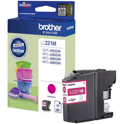 Product Μελάνι Brother LC-221M Magenta base image