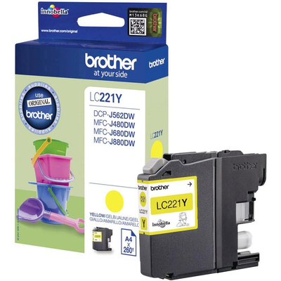Product Μελάνι Brother LC-221Y Yellow base image