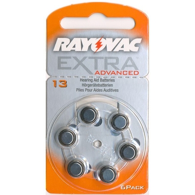 Product Μπαταρίες Ακουστικών Βαρηκοΐας Rayovac Extra Advanced 13 (6τμχ) base image