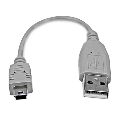 Product Καλώδιο USB 2.0 A σε Mini USB Β Startech USB2HABM6IN Γκρι base image