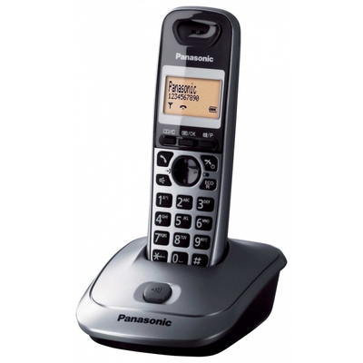 Product Ασύρματο Τηλέφωνο Panasonic KX-TG2511 Single Dect Gray base image