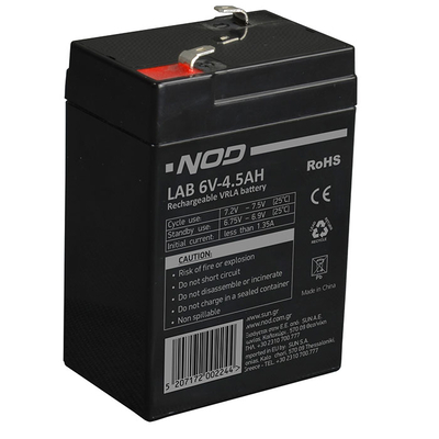 Product Μπαταρία μολύβδου Nod LAB 6V 4.5AH base image