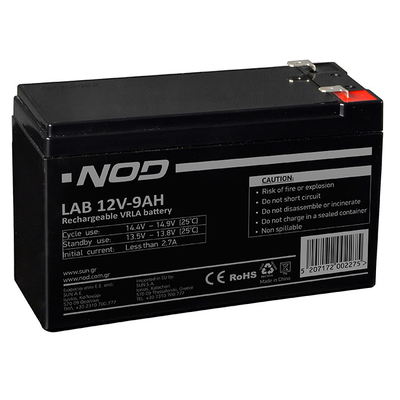 Product Μπαταρία μολύβδου Nod LAB 12V 9AH base image