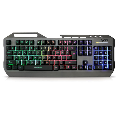 Product Πληκτρολόγιο Ενσύρματο NOD Defender Gaming RGB LED με βάση στήριξης για το smartphone base image