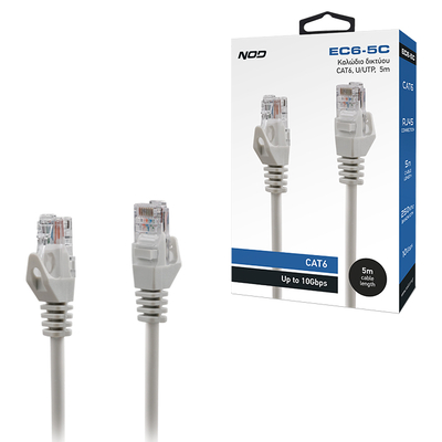 Product Καλώδιο Δικτύου Nod CAT6, U/UTP, 5m. base image
