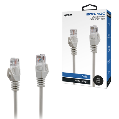 Product Καλώδιο Δικτύου Nod CAT6, U/UTP, 10m. base image