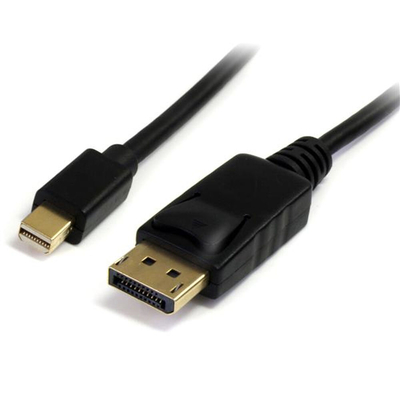 Product Καλώδιο DisplayPort Mini σε DisplayPort Startech MDP2DPMM1M 1 m 4K Ultra HD Μαύρο base image