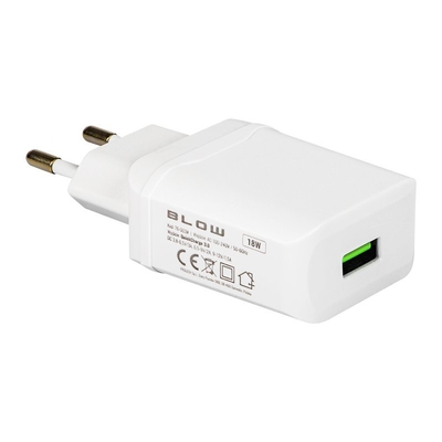 Product Φορτιστής Πρίζας Blow με υποδοχή USB QC3.0 18W base image
