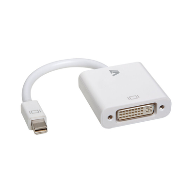 Product Αντάπτορας Mini DisplayPort σε DVI V7 CBL-MD1WHT-5E Λευκό base image