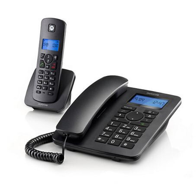 Product Τηλέφωνο Ασύρματο Motorola C4201 Combo Μαύρο base image