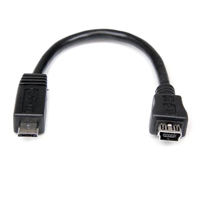 Product Καλώδιο Micro USB Startech UUSBMUSBMF6 Micro USB A Micro USB B Μαύρο base image