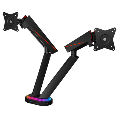 Product Βάση Monitor Icy Box Επιτραπέζια gaming για 2 οθόνες έως 32", για πλήρη ελευθερία κινήσεων. base image