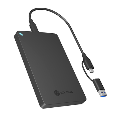 Product Εξωτερική Θήκη Για Σκληρούς Δίσκους Hdd/Ssd 2.5" Sata Icy Box Ib-201t-Cu31 Με Σύνδεση Usb 3.2 Gen 2x1 Type-C base image