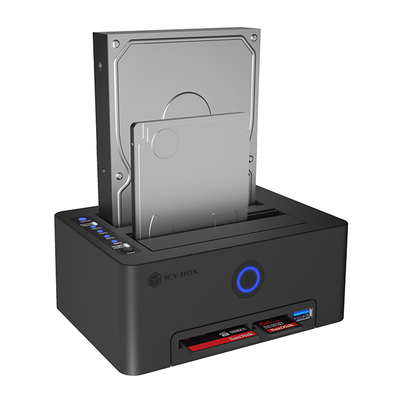 Product Clone Station Για Σκληρούς Δίσκους Sata Hdd/Ssd 2.5" & 3.5" Icy Box Ib-1233cl-Cr  base image