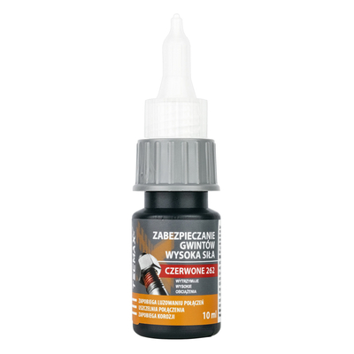 Product Tecmaxx Κόλλα Threadlock 14-036, Υψηλής Αντοχής, 10ml, Κόκκινη base image