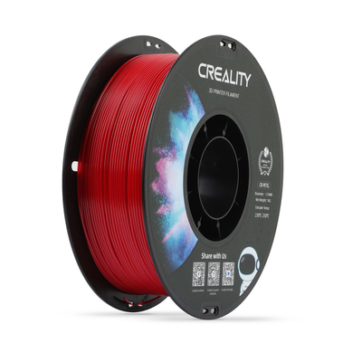 Product Filament Creality CR-PETG Red 3D Printer Hard Glossy, Tensile Str. 49MPA, 1 kg Spool1.75 base image